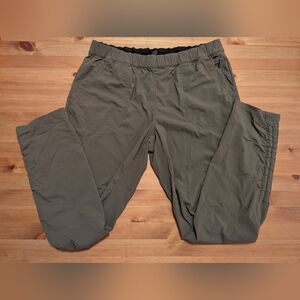 Prana Green Cargo Pants Elastic Waist Lightweight